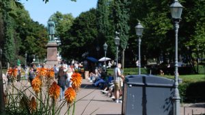 Picture depicts our beautiful Esplanade park during the summer time.