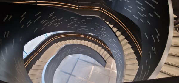 Inside view of the Oodi Central Library in Helsinki
