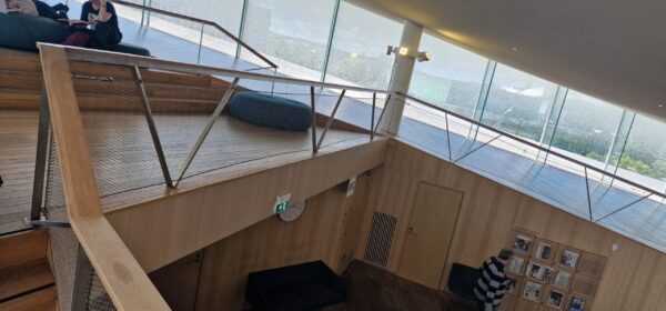 Inside view of the Oodi Central Library in Helsinki