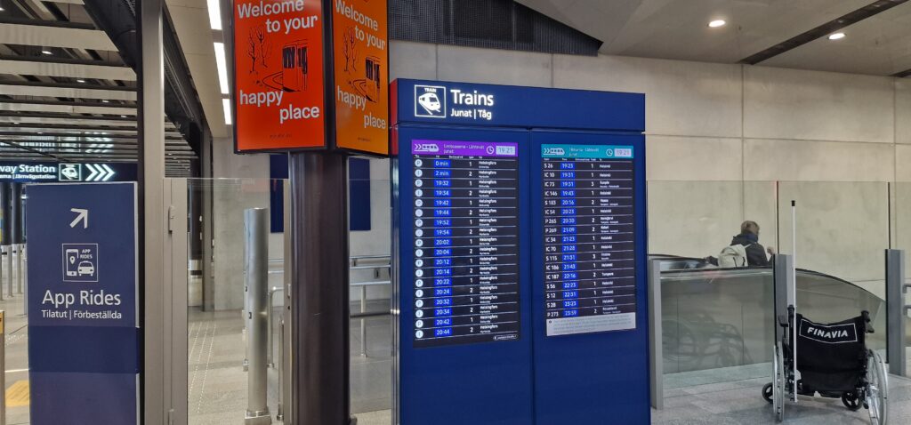 Step 1 - Find the Airport Train Entrance and follow the P2 signs from there